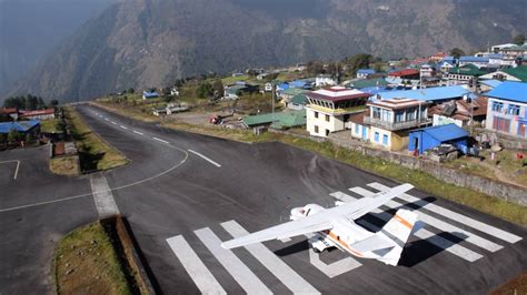 Spectacular Take-Off From The Lukla Airport, Nepal - YouTube