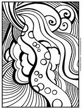 Abstract coloring pages For Adults sketch template