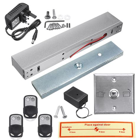 Door access control system electric magnetic door lock with 3 remote ...