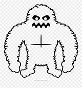 Download Yeti Coloring Page  Pages Clipart 5420849 sketch template