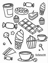 Foods HD Coloring Pages 01 Instant Download &  Etsy sketch template