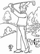 Golf Course Coloring Pages sketch template