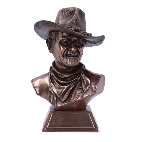 Bronzed John Wayne Statue