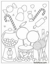 Free CANDY Coloring Pages For Download Printable PDF sketch template