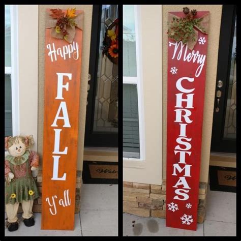 Fall Porch Welcome Signs - Craft and Beauty