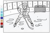 Color By Number Hockey  Free Printable Coloring Pages sketch template