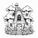 Enchanted Forest Coloring Adventure  Page sketch template