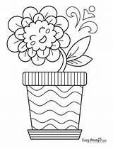 Free Coloring Pages Of Flower Pots  Best Site sketch template