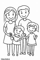 Christian family coloring Sheet sketch template
