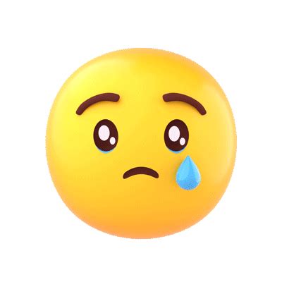 ? Sad Emoji with Tear - Royalty-Free GIF - Animated Sticker ... - Clip Art Library