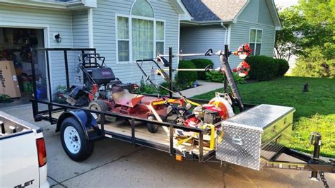 tool boxes on open trailer | Lawn Care Forum