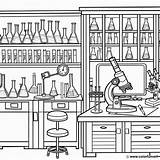 Coloring Page In The science lab Download Or Print For Free sketch template
