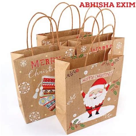 Christmas paper bags, For Shopping at Rs 6/piece in New Delhi | ID ...