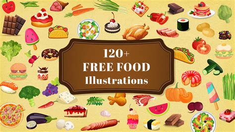 120+ Free Food Illustrations To Garnish Your Projects | GraphicMama