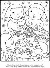 Free Printable Childrens Coloring Page Photos Tea Party Theme sketch template