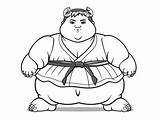 Strong Sumo Wrestlers To Color  Coloring Page sketch template