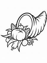 Cornucopia coloring page  Free Printable sketch template