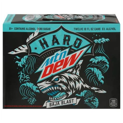 MTN DEW® Hard Zero Sugar Baja Blast 12pk 12oz Can 5% ABV, 57% OFF