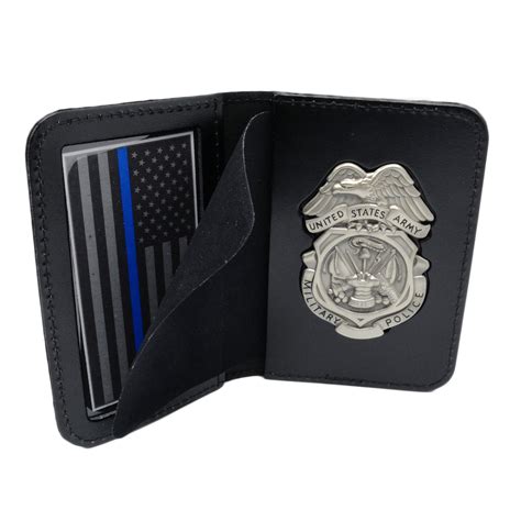 Army Military Police MP Badge with Credential Case