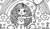 Coloring page For Cute best friend Download Or Print Free sketch template