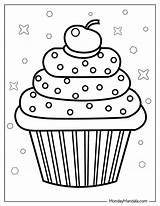 32 cupcake coloring Pages Free Pdf Printables – Artofit sketch template