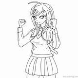 Danganronpa Coloring Pages Ibuki Mioda Hand Drawing  XColoringscom sketch template