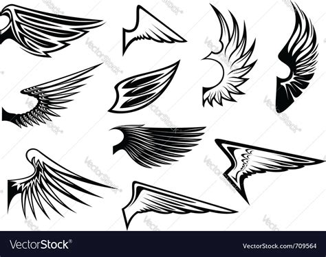 Bird wings Royalty Free Vector Image - VectorStock