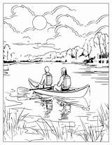 Lakeside Retreat Coloring Pages  Serenity Awaits sketch template