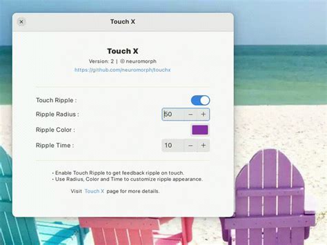 Touch X - GNOME Shell Extensions