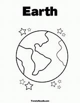 earth Easy drawing For Kids  Planet coloring Pages Earth sketch template