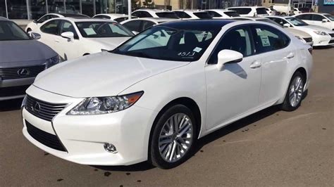 2014 White Lexus ES 350 - Touring Package Review Edmonton - YouTube