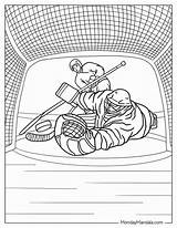 Nhl Coloring Pages Canucks Score sketch template