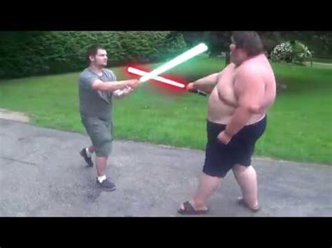 Airsoftfatty lightsaber duel (Remastered) - YouTube