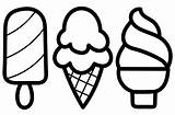 Three Ice Cream Coloring Page  Free Printable Pages sketch template
