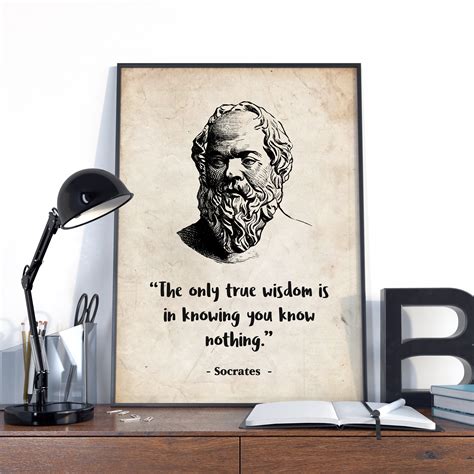 Socrates Socrates Quote Poster Socrates Quote Wall Art | Etsy