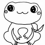 Cute Cartoon Frog Coloring Page · Creative Fabrica sketch template