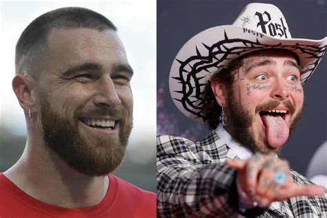 Travis Kelce Sheds Light on the Post Malone Tattoo - Side Action