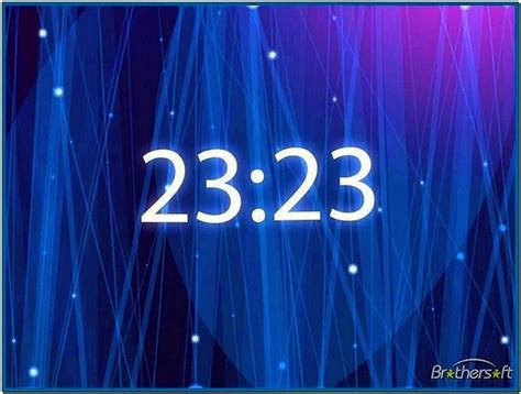 Digital Clock Screensaver for Desktop - Download-Screensavers.biz