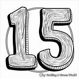 Number 15 Coloring Pages  Free & Printable sketch template