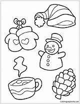 Wonderful Winter Coloring Page  Free Printable Pages sketch template