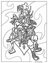 Kingdom Hearts Coloring Pages20  Free Printable coloring Pages Cute sketch template