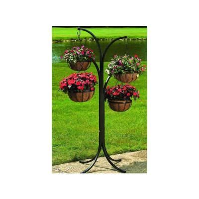 Gilbert & Bennett 12 in. Metal Hanging Basket with Tree Stand (4-Pack) HB4T-A - The Home Depot ...