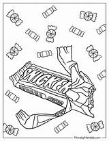 Printable Candy Bar Coloring Pages sketch template