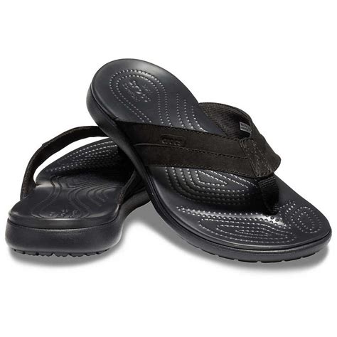 Crocs Mens Santa Cruz Canvas Flip Sandals