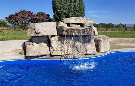 RicoRock 3 Ft Modular Swimming Pool Waterfall Kit