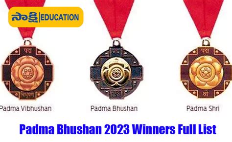 Padma Bhushan 2023 Winners Full List