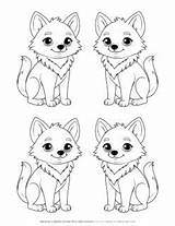 Cute Baby Wolf Coloring Pages For Kids  4 Designs Creative Fun sketch template