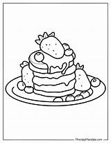 20 Pancake Coloring Pages Free PDF Printables sketch template
