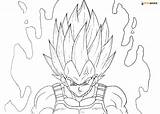 Vegeta Ssj Coloring Pages sketch template