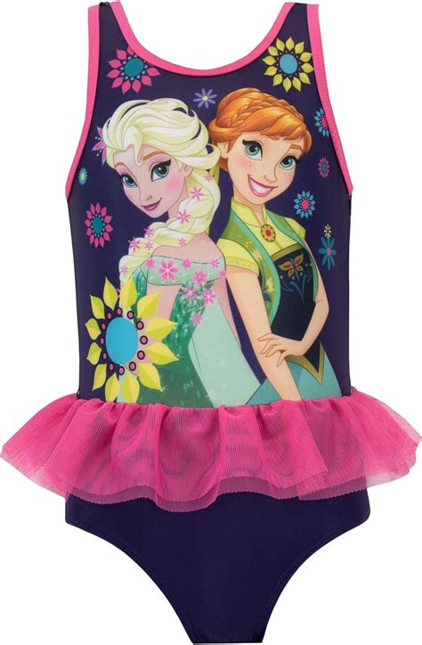 Disney Girls Frozen Swimsuit : Amazon.co.uk: Fashion